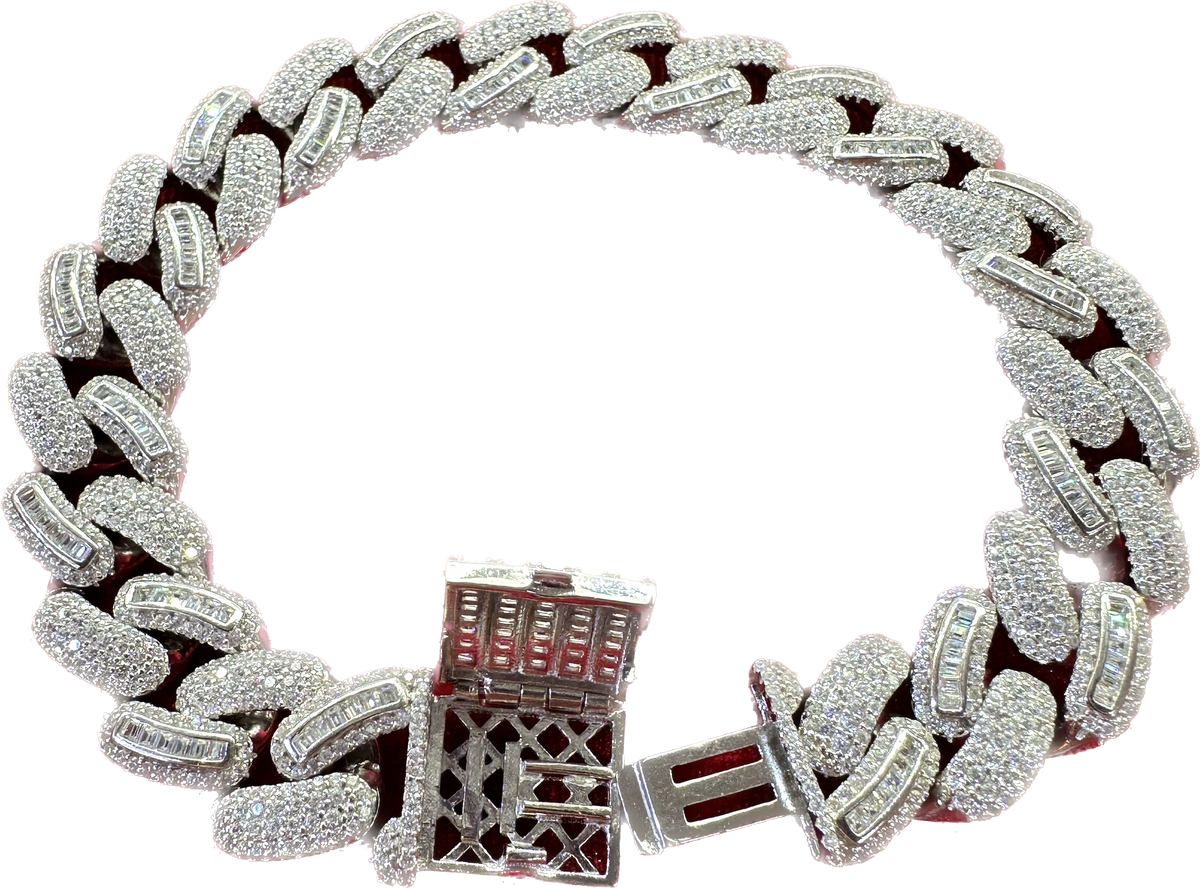 Iced out Miami Cuban link bracelet – k9jeweler