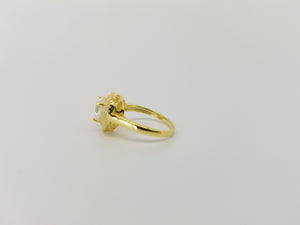 Womens Heart Shaped Ring Covered in 14kt