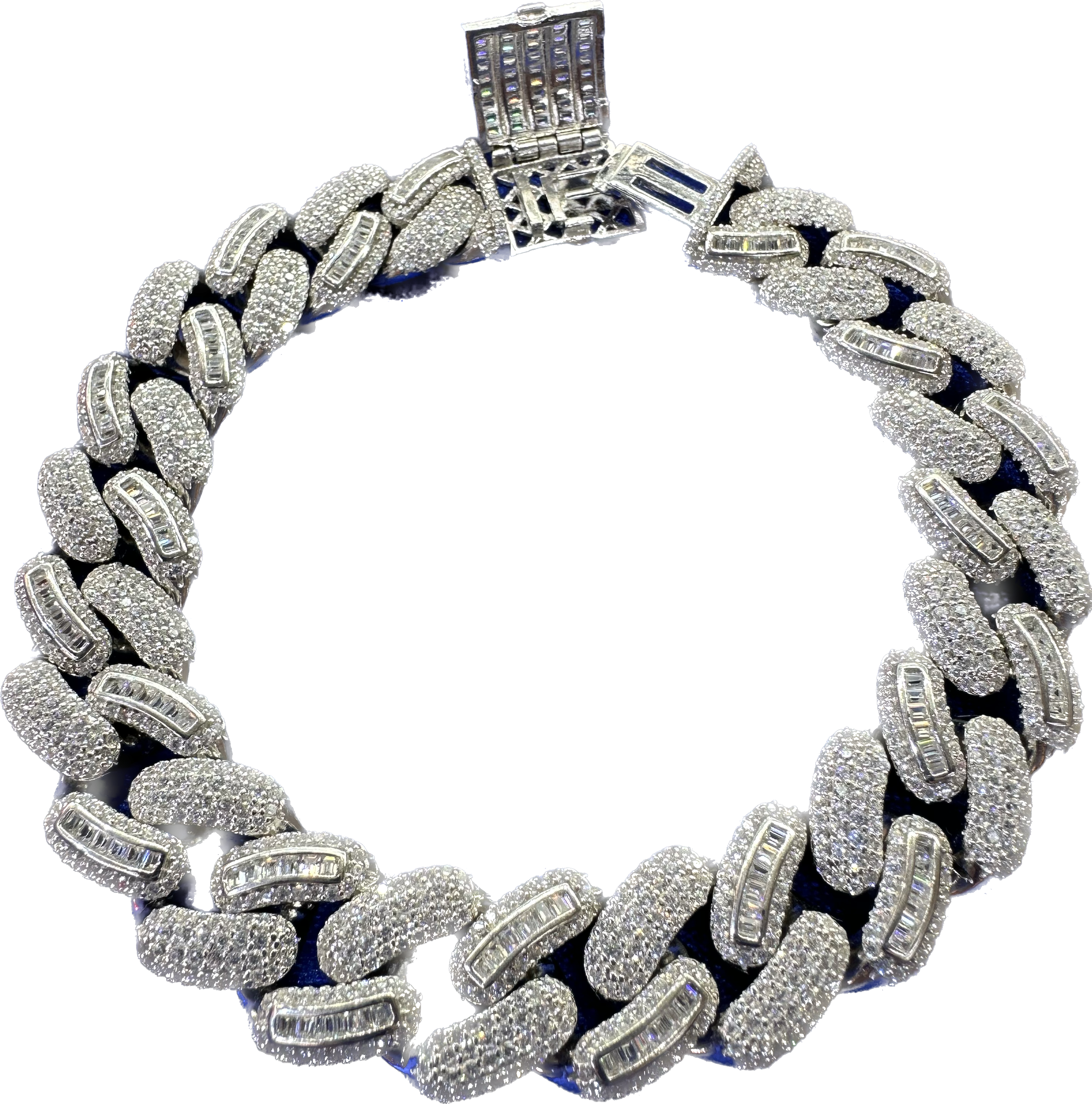 Iced out Miami Cuban link bracelet