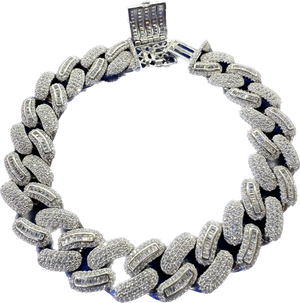 Iced out Miami Cuban link bracelet