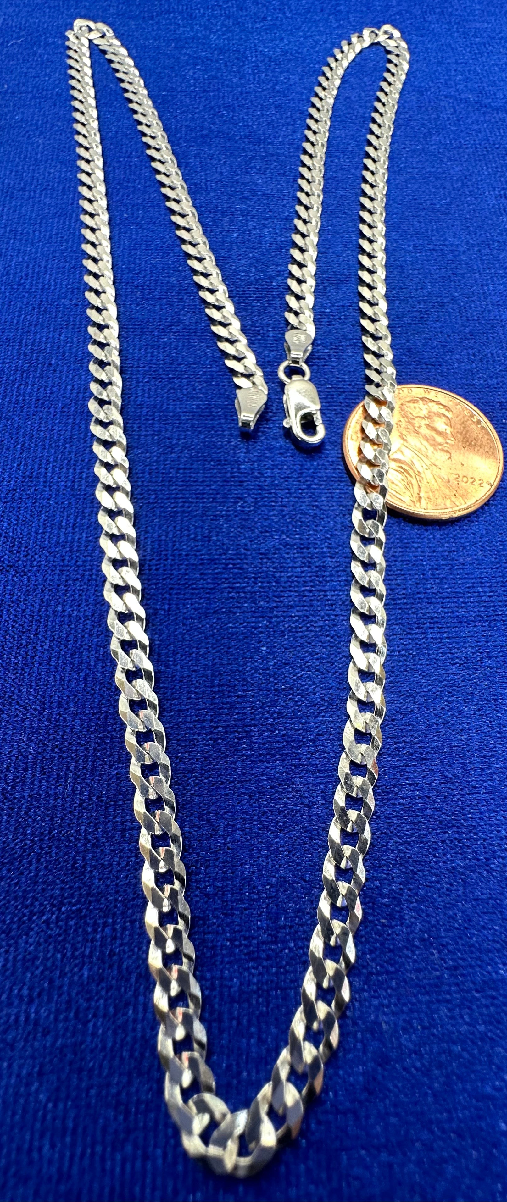 Cuban link chain 3mm 925 sliver