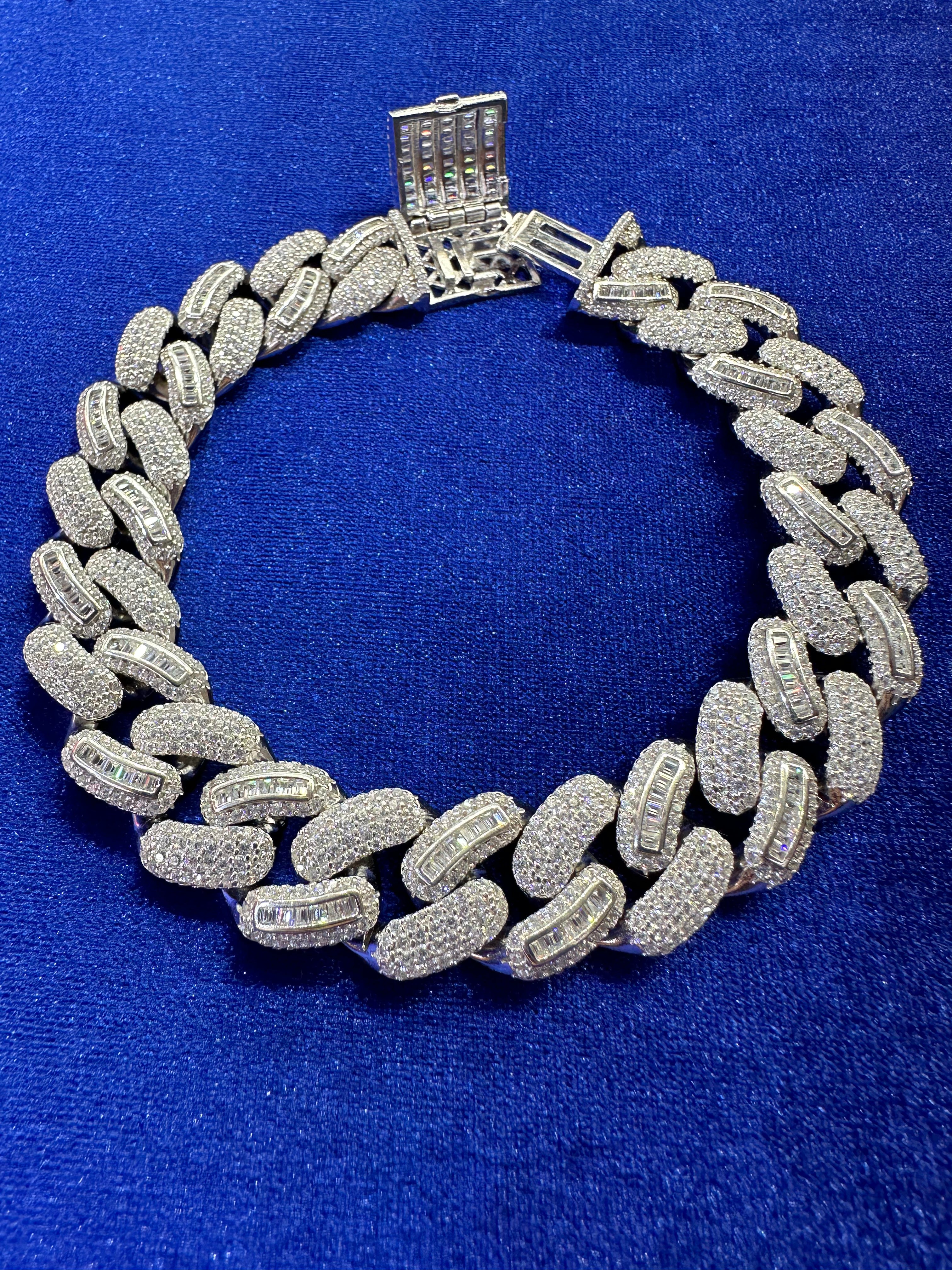Iced out miami cuban link bracelet deals
