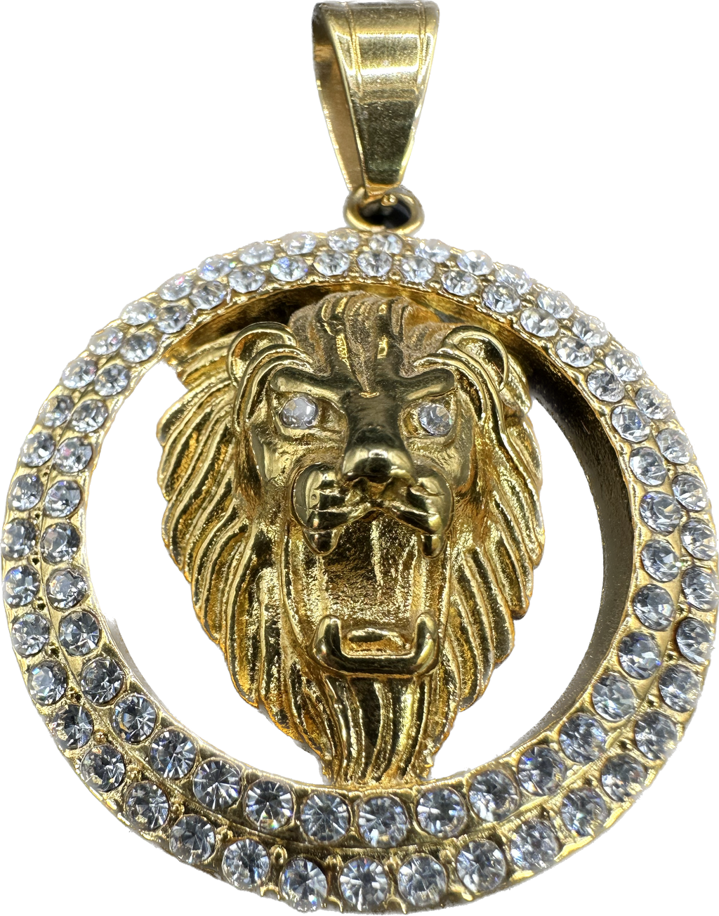 Lionhead stainless steel pendant