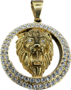 Lionhead stainless steel pendant