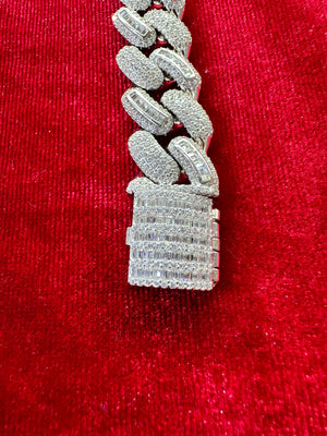 Iced out Miami Cuban link bracelet k9jeweler