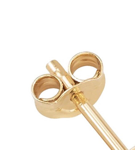 10k solid gold heart earrings